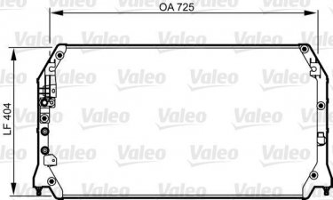 Купити 814247 Valeo Радіатор кондиціонера Camry 20 (2.2, 3.0 24V)