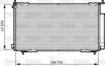 Купити 814225 Valeo Радіатор кондиціонера Хонда СРВ (2.0, 2.2 CTDi)