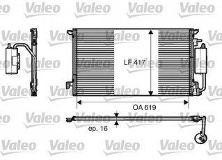 Купить 817809 Valeo Радиатор кондиционера Alfa Romeo