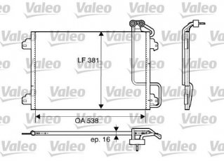 Купить 817509 Valeo Радиатор кондиционера Megane 1 (1.6 16V, 1.9 dTi)