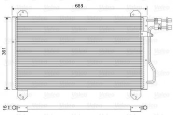 Купить 816891 Valeo Радиатор кондиционера Спринтер (901, 902, 903) (2.1, 2.3, 2.7, 2.9)