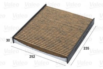 Салонний фільтр 701020 Valeo – Матеріал: полифенол с активированным углем фото 1