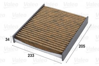 Салонный фильтр 701011 Valeo – Материал: полифенол с активированным углем фото 1
