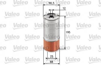 Купить 586546 Valeo Масляный фильтр (фильтр-патрон) Mercedes T1 (2.4, 3.0)