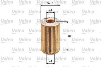 Купить 586512 Valeo Масляный фильтр (фильтр-патрон) Clio 2 1.1 с прокладкой