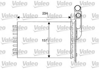 Купить 812157 Valeo Радиатор печки Megane 1 (1.4, 1.6, 1.8, 1.9, 2.0)