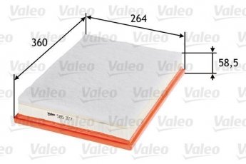 Купить 585377 Valeo Воздушный фильтр  Мастер 2 (3.0 dCi 140, 3.0 dCi 160)