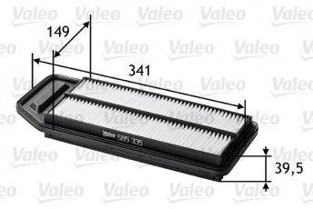 Купить 585335 Valeo Воздушный фильтр (угловой) Accord (2.0, 2.4)
