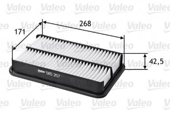 Купить 585257 Valeo Воздушный фильтр (угловой) Кседос 9 2.3 24V