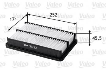 Купить 585201 Valeo Воздушный фильтр  Cerato (1.5 CRDi, 1.6 CRDi)