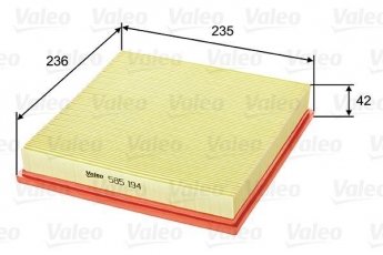 Купить 585194 Valeo Воздушный фильтр (угловой) БМВ Е36 (1.6, 1.8, 1.9)