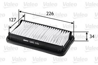 Купить 585170 Valeo Воздушный фильтр  Suzuki SX4 (1.5, 1.6)