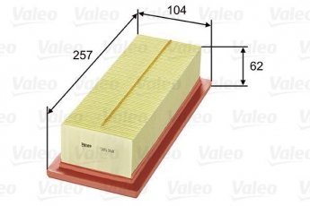 Купить 585168 Valeo Воздушный фильтр (угловой) Punto (60 1.2, 75 1.2)