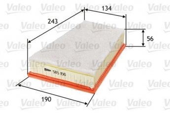 Купить 585156 Valeo Воздушный фильтр  Kangoo 2 (1.5, 1.6)