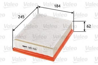 Купити 585150 Valeo Повітряний фільтр  Citroen C4 Picasso (1.6, 1.7, 2.0)
