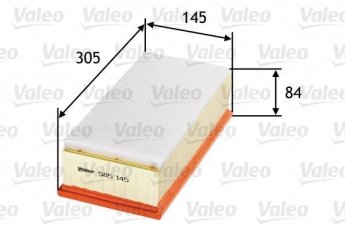 Купить 585145 Valeo Воздушный фильтр  Corolla 2.2 D-4D