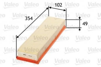 Купить 585114 Valeo Воздушный фильтр  Пежо 206 (1.1, 1.4)