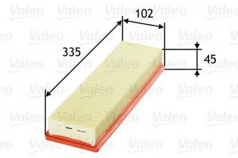 Купити 585078 Valeo Повітряний фільтр  Пежо 207 (1.4, 1.4 16V)