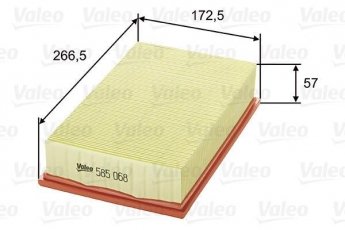 Купить 585068 Valeo Воздушный фильтр  Фокус 2 1.6 TDCi