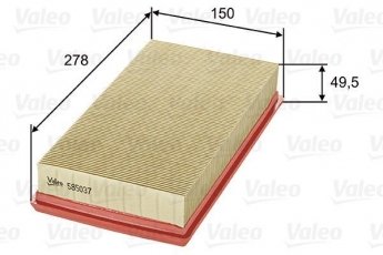 Купить 585037 Valeo Воздушный фильтр  Kangoo 1 (1.9 D, 1.9 RXED, D 65 1.9)
