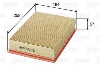 Купить 585016 Valeo Воздушный фильтр  Эскорт (5, 6, 7) (1.3, 1.4, 1.6, 1.8, 2.0)
