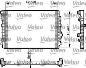 Купить 735549 Valeo Радиатор охлаждения двигателя Октавия А7 (2.0 TDI, 2.0 TDI RS)