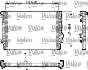 Купити 735548 Valeo Радіатор охолодження двигуна Audi A3 (1.8, 2.0)