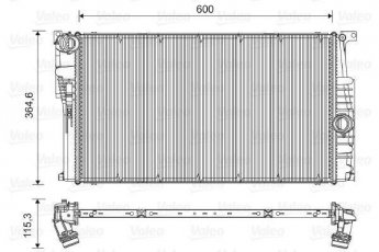 Купить 735451 Valeo Радиатор охлаждения двигателя БМВ Ф30 (Ф30, Ф31, Ф35, Ф80) (1.6, 2.0)