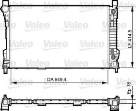 Купити 735144 Valeo Радіатор охолодження двигуна ЦЛ Класс СЛС (1.8, 2.1)