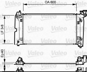 Купити 734711 Valeo Радіатор охолодження двигуна Avensis T25 (1.6 VVT-i, 1.8)