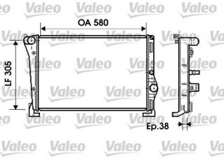 Купить 734364 Valeo Радиатор охлаждения двигателя Пунто (1.3 D Multijet, 1.3 JTD 16V)