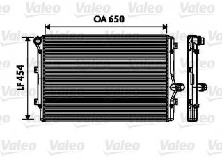 Купить 734333 Valeo Радиатор охлаждения двигателя Toledo (2.0 TDI, 2.0 TDI 16V, 2.0 TFSI)