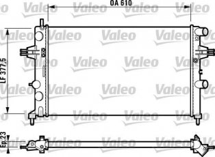 Купити 732551 Valeo Радіатор охолодження двигуна Астра Г (1.2 16V, 1.4)