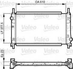 Купить 731550 Valeo Радиатор охлаждения двигателя Mondeo (1, 2) (1.6, 1.8, 2.0)