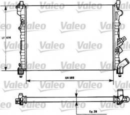 Купить 731128 Valeo Радиатор охлаждения двигателя Лагуну 1 (1.6, 1.8, 1.9, 2.0)