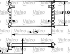 Купити 730947 Valeo Радіатор охолодження двигуна Ibiza (1.4, 1.6, 1.8, 1.9)