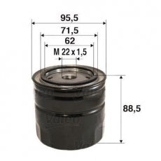Купити 586097 Valeo Масляний фільтр (накручуваний) Mondeo (1, 2, 3) (2.5, 3.0)