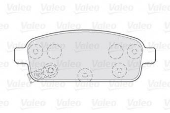 Тормозная колодка 301055 Valeo – задние без датчика износа фото 2