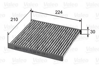 Купить 715756 Valeo Салонный фильтр (из активированного угля) Micra (1.2, 1.2 DIG)