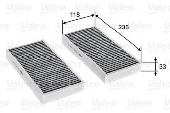 Купить 715811 Valeo Салонный фильтр (из активированного угля) 2-series (F45, F46) (1.5, 2.0)