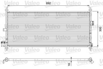 Купити 817823 Valeo Радіатор кондиціонера Almera (1.5, 1.8, 2.2 Di)
