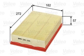 Купить 585299 Valeo Воздушный фильтр  Freelander (2.2, 3.2)