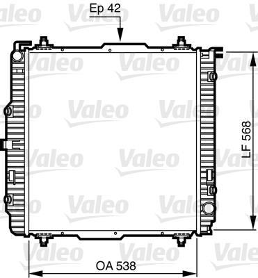 Купить 732459 Valeo Радиатор охлаждения двигателя G-CLASS