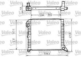 Купить 810956 Valeo Радиатор охлаждения двигателя Volvo 440