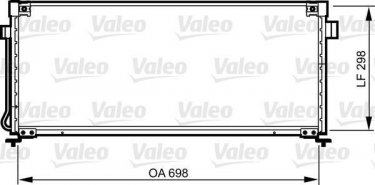 Купить 814259 Valeo Радиатор кондиционера Legacy (2.0, 2.2)