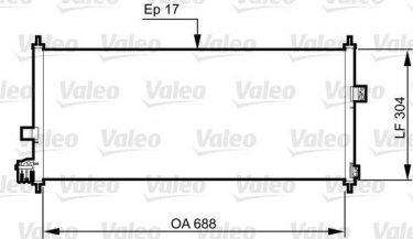 Купити 814328 Valeo Радіатор кондиціонера Almera (1.5, 1.8, 2.2)