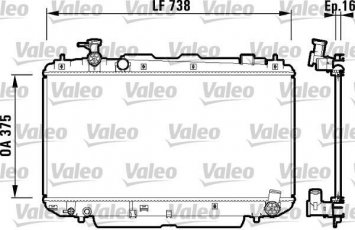 Купити 734182 Valeo Радіатор охолодження двигуна Рав 4 (1.8 VVTi, 2.0 VVTi 4WD)