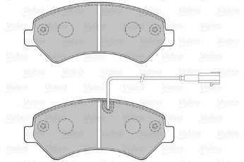 Купить 301276 Valeo Тормозные колодки передние Боксер (2.2, 3.0) вкл. датчик износа, с интегрированным контактом датчика износа