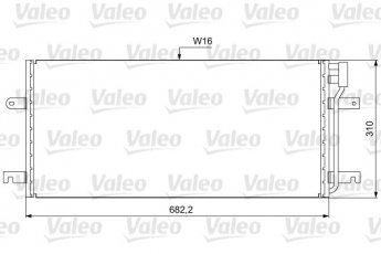 Купити 814029 Valeo Радіатор кондиціонера Transporter T4 (1.9, 2.0, 2.4, 2.5, 2.8)
