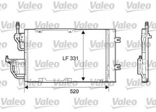 Купить 818168 Valeo Радиатор кондиционера Astra H (1.2, 1.7, 1.9, 2.0)